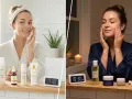 Routine mattutina e serale: applicazione del siero viso per una pelle luminosa.